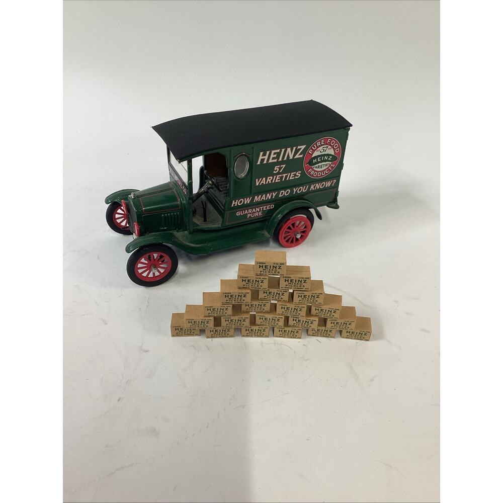 RARE Danbury Mint 1920s Heinz 57 Pickles Delivery Truck W/ 21 Heinz Boxes - 1/24